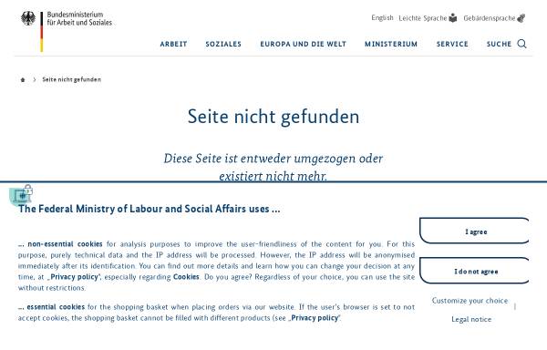 Vorschau von www.bmas.de, Job-Lexikon