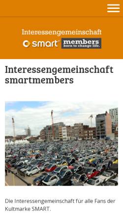 Vorschau der mobilen Webseite www.smartmembers.ch, Smartmembers Schweiz