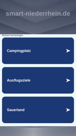 Vorschau der mobilen Webseite www.smart-niederrhein.de, smart-Niederrhein.de