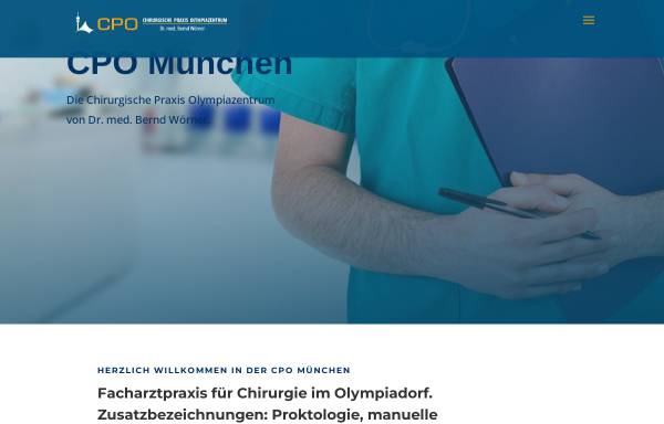 Vorschau von cpo-muenchen.de, Chirurgische Praxis Olympiazentrum München