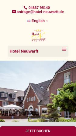 Vorschau der mobilen Webseite hotel-neuwarft.de, Hotel Neuwarft