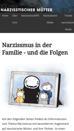 Vorschau der mobilen Webseite www.narzissmus.org, Töchter narzisstischer Mütter