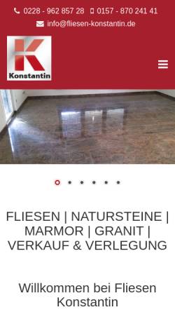 Vorschau der mobilen Webseite www.konstantin-marmor.de, Konstantin Marmor