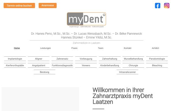 Vorschau von mydent-laatzen.de, myDent