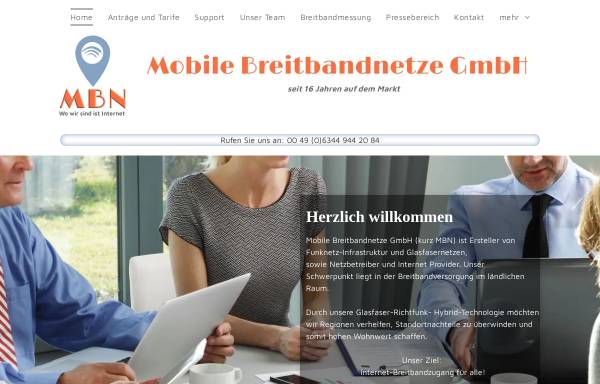 Vorschau von www.mobile-breitbandnetze.de, Mobile Breitbandnetze GmbH