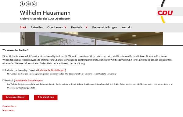 Vorschau von www.wilhelmhausmann.de, Hausmann, Wilhelm (MdL)