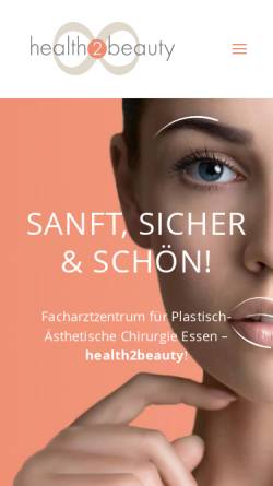Vorschau der mobilen Webseite www.health2beauty.de, Health2beauty