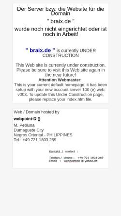 Vorschau der mobilen Webseite braix.de, Braix
