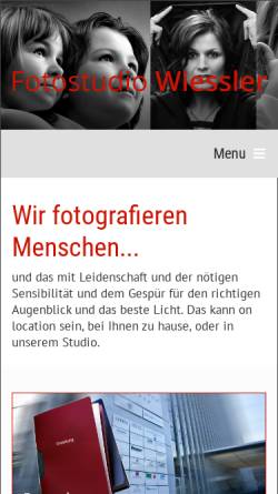 Vorschau der mobilen Webseite fotostudio-wiessler.de, Wiessler Fotostudio