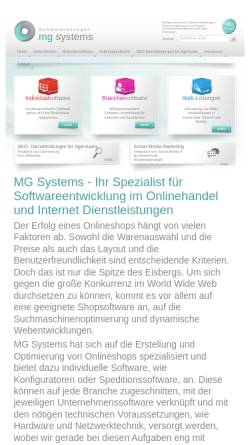 Vorschau der mobilen Webseite mg-systems.de, MG-Systems GmbH; Individual Software und Suchmaschinenoptimierung