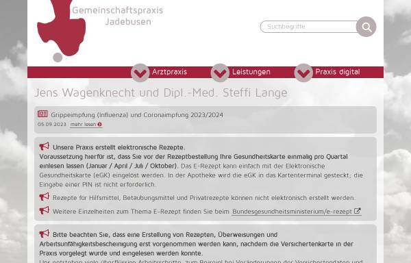 Vorschau von www.gemeinschaftspraxis-am-jadebusen.de, Gemeinschaftspraxis am Jadebusen