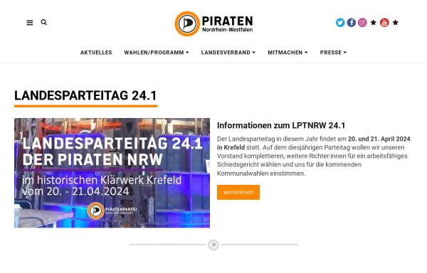 Vorschau von www.piratenpartei-nrw.de, Piratenpartei - Landtagsfraktion NRW