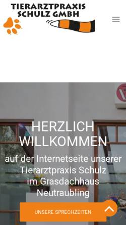 Vorschau der mobilen Webseite www.tierarztpraxis-neutraubling.de, Kleintierpraxis Dr. Folker Schulz