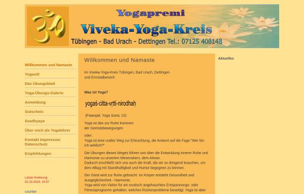 Vorschau von www.yoga-tuebingen.de, Yoga Tübingen