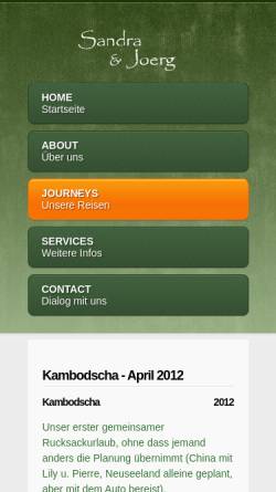 Vorschau der mobilen Webseite www.fernweh-unterwegs.de, Reisebericht einer Rucksackreise durch Kambodscha 2012 [Sandra Krebs & Joerg Issel]