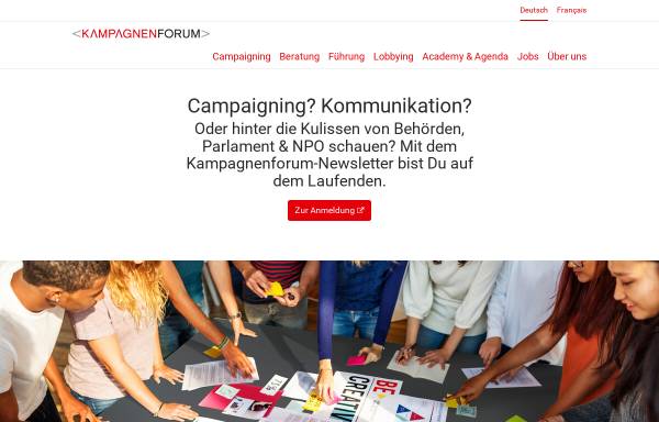Vorschau von www.kampagnenforum.ch, Kampagnenforum GmbH