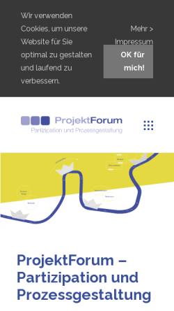 Vorschau der mobilen Webseite projektforum.ch, Projektforum AG