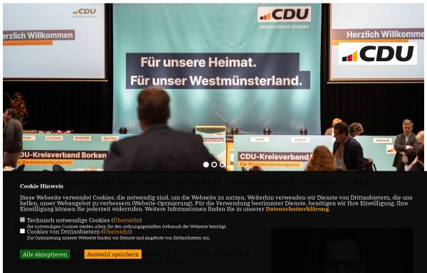 Vorschau von www.cdu-kreis-borken.de, CDU, Kreisverband Borken