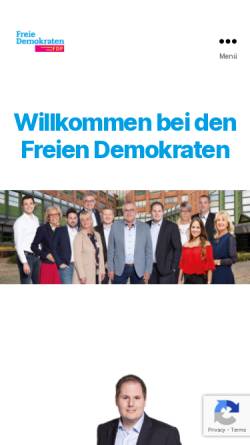 Vorschau der mobilen Webseite www.fdp-kreisborken.de, FDP Kreisverband Borken