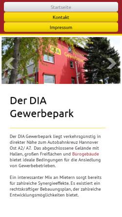 Vorschau der mobilen Webseite www.dia-diekmann.de, DIA-Diekmann - Naturteich