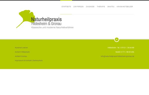 Vorschau von www.naturheilpraxis-hildesheim-gronau.de, Susanne Loerzer