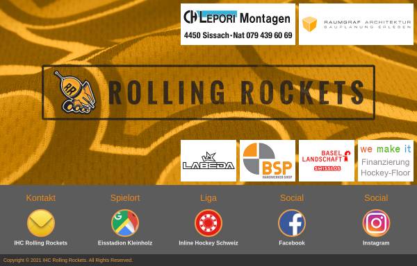 Vorschau von www.rollingrockets.ch, IHC Rolling Rockets Aesch-Pfeffingen