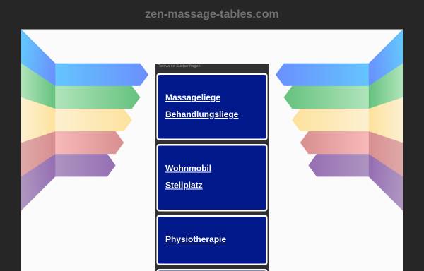 Vorschau von www.zen-massage-tables.com, Zen Massage Tables, Inh. M. Drescher