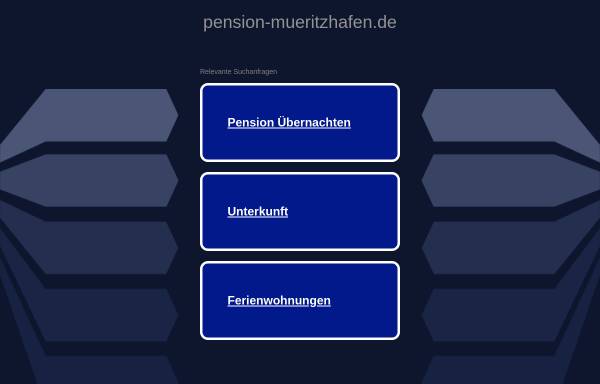 Vorschau von www.pension-mueritzhafen.de, Hotels und Pensionen in Waren (Müritz)