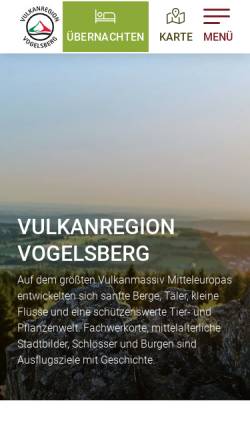 Vorschau der mobilen Webseite www.vogelsberg-touristik.de, Vogelsberg Touristik