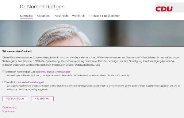 Vorschau von www.norbert-roettgen.de, Röttgen, Dr. Norbert (MdB)