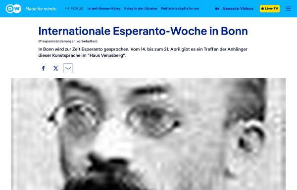 Internationale Esperanto-Woche in Bonn