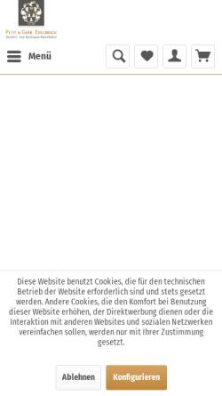 Vorschau der mobilen Webseite www.petit-edelbrock-gescher.de, Glocken- und Kunstgiesserei Petit & Gebr. Edelbrock