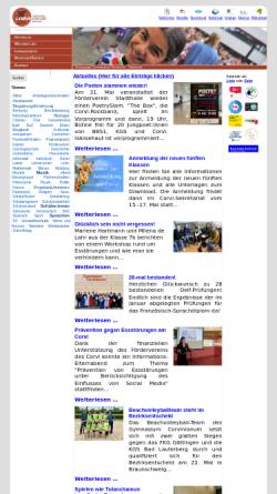 Vorschau der mobilen Webseite www.corvinianum.de, Gymnasium Corvinianum