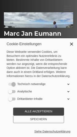 Vorschau der mobilen Webseite www.eumann.de, Eumann, Marc Jan (SPD)