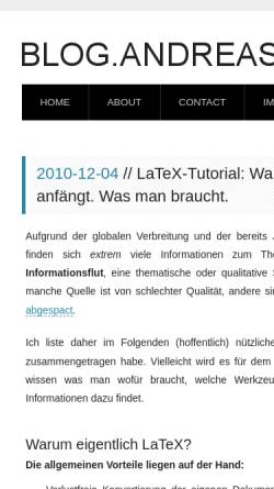 Vorschau der mobilen Webseite blog.andreas-haerter.com, LaTeX: Warum man es will. Wie man anfängt. Was man braucht.