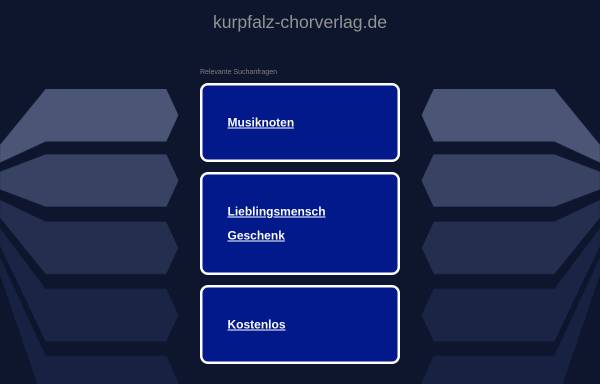 Vorschau von kurpfalz-chorverlag.de, Kurpfalz-Chorverlag