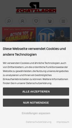 Vorschau der mobilen Webseite www.schatzladen.de, Schatzladen.de, David Gordan