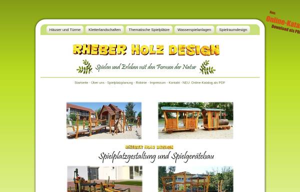 Vorschau von www.rheber-holz-design.de, Rheber Holz Design, Reinhard Rheber