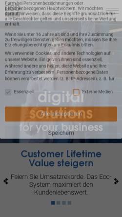 Vorschau der mobilen Webseite www.dsb.net, dsb – digital solutions for your business