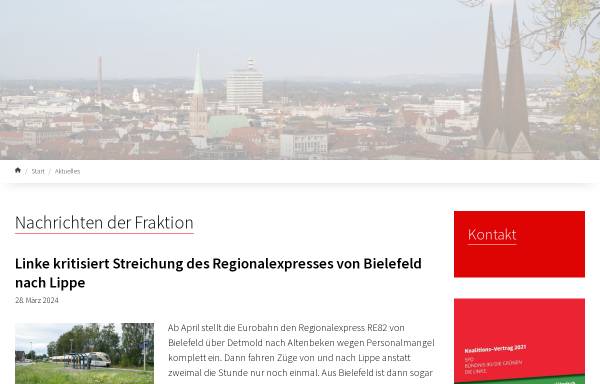 Vorschau von www.linksfraktion-bielefeld.de, Die Linke., Ratsfraktion Bielefeld