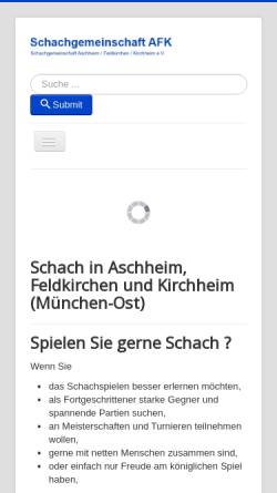 Vorschau der mobilen Webseite www.mein-schachverein.de, Schachgemeinschaft Aschheim/Feldkirchen/Kirchheim