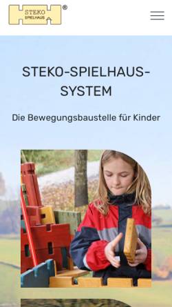 Vorschau der mobilen Webseite www.steko-spielgeraete.de, steko-Spielgeräte Thomas Seidel