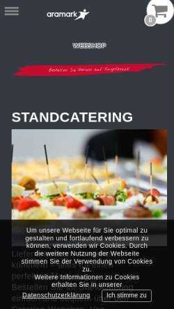 Vorschau der mobilen Webseite www.catering-messe-hannover.de, Messe Gastronomie Hannover GmbH