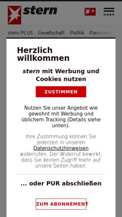 Vorschau der mobilen Webseite www.stern.de, stern.de | Job & Arbeit