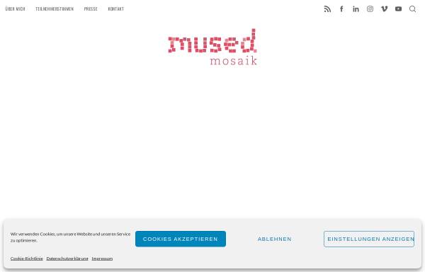 Vorschau von www.mused-mosaik.de, mused - Blog rund um moderne Mosaikkunst