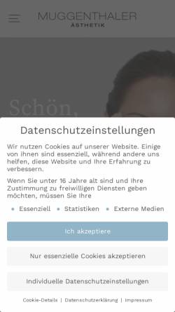 Vorschau der mobilen Webseite www.muggenthaler.ch, Dr. Dr. med. Frank Muggenthaler