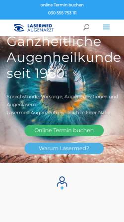 Vorschau der mobilen Webseite www.optegra-deutschland.de, Augentis GmbH