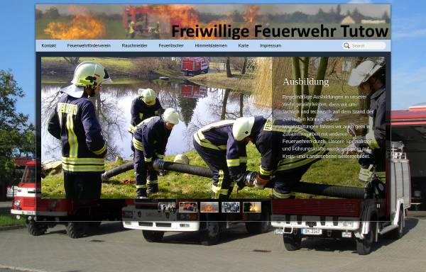 Vorschau von www.feuerwehr-tutow.de, Freiwillige Feuerwehr