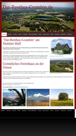 Vorschau der mobilen Webseite www.dat-reethus-grambin.de, Ferienhaus Dat-Reethus