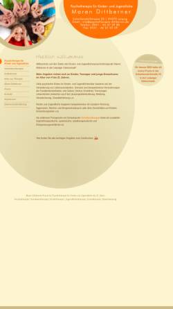 Vorschau der mobilen Webseite www.psychotherapie-dittberner.de, Psychotherapeutische Praxis für Kinder- und Jugendliche